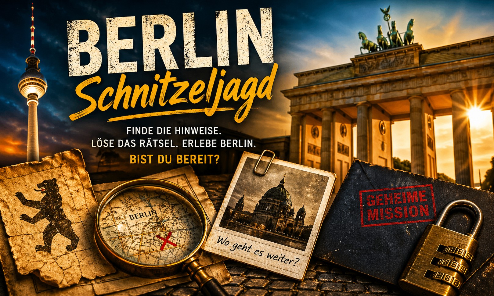 Schnitzeljagd in Berlin - Wann beginnt euere Mission. Ein aussergewöhliches Stadtspiel